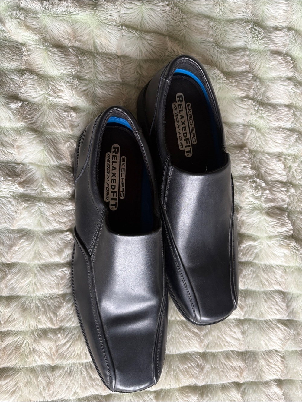 Skechers Men's Black Slip-On Loafers with Memory Foam